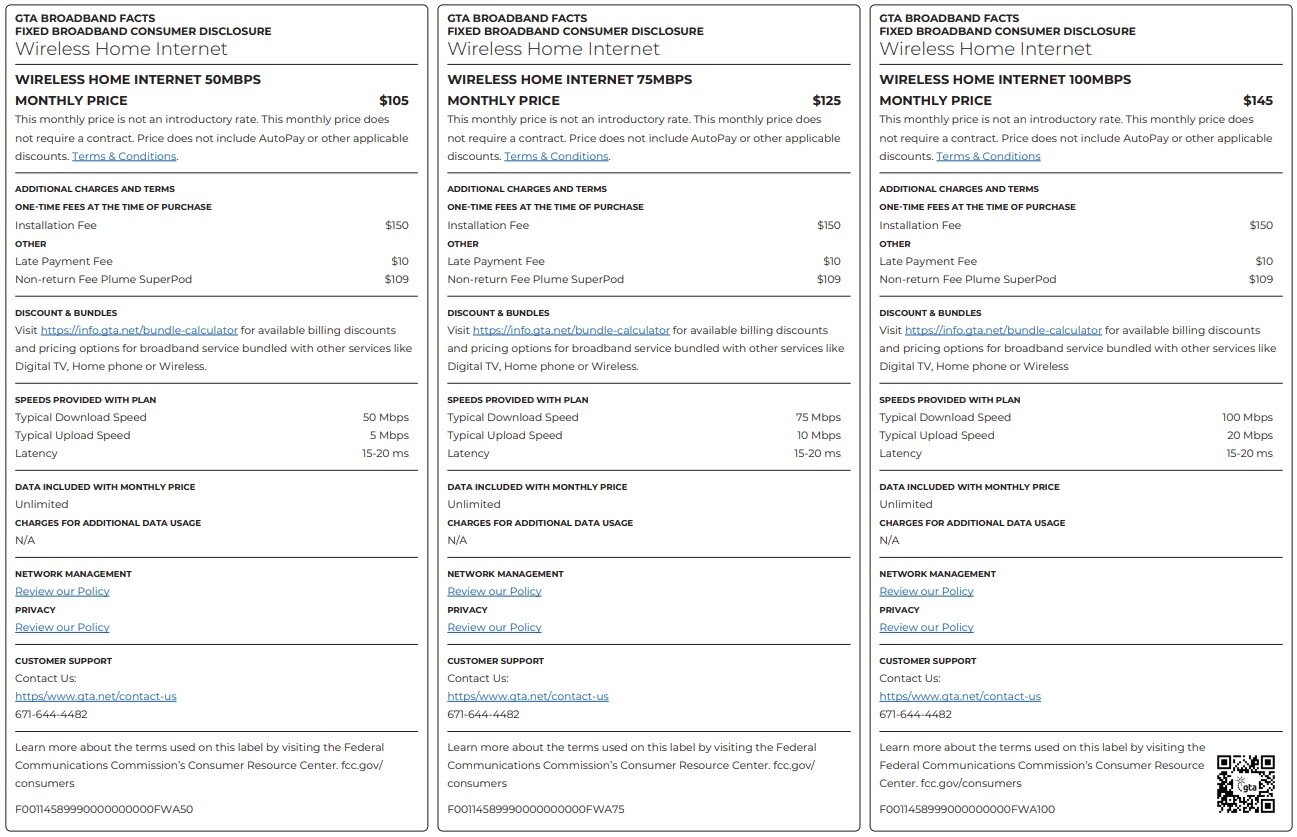 Broadband labels gta